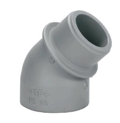 Picture of +GF+ INSTAFLEX Winkel 45° PB Mit Muffe-Stutzen, d mm: 20, Art.Nr.: 761066908