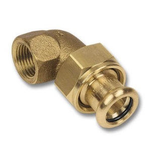 Picture of +GF+ PRESS-FIT Wasser Winkelverschraubung Siliziumbronze, d mm: 18, Art.Nr.: 767609705