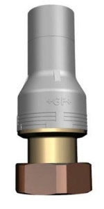 Picture of +GF+ INSTAFLEX Übergang PB/Messing Muffenschweiss-Übergang mit loser Mutter und Zentrierung / flachdichtend, d mm: 50, Art.Nr.: 761069697