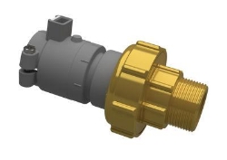 Picture of +GF+ INSTAFLEX Übergangs-Verschraubung PB/Messing Elektroschweissen / Aussengewinde, d mm: 32, Art.Nr.: 760857217