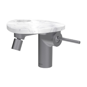 Picture of LAUFEN - ADA - Bidetmischer, Ablage mit Loch, Ausladung 110 mm, Festauslauf, mit Ablaufventil Clic-Clac, Art.Nr. :HF506710505000