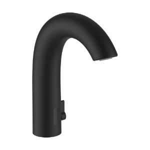 Bild von LAUFEN - CURVETRONIC - Curvetronic, elektronischer Waschtischmischer, fester Auslauf, Ausladung 135 mm, Batterie, PVD Titanschwarz matt, Art.Nr. :HF707153428060