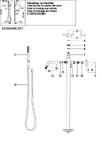 Bild von LAUFEN - HEBEL 42MM CHRO, Art.Nr. :H3903300040711