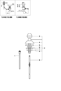Bild von LAUFEN - ZUGHEBEL ZU 1.04462 VERCHROMT, Art.Nr. :WI107369100000