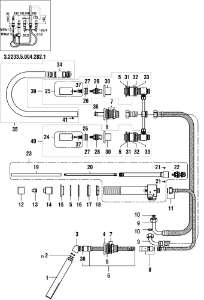 Bild von LAUFEN - WINKELSTÜCK ZU HAND WFK CHRO, Art.Nr. :WI446047100