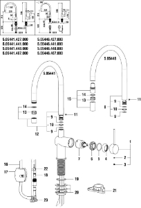 Bild von LAUFEN - KUNSTSTOFFSCHLAUCH M10 L1500 CHRO, Art.Nr. :WI513098000000