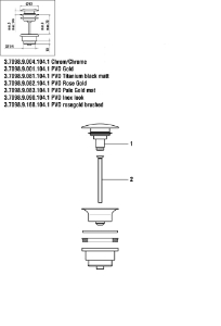 Bild von LAUFEN - VENTILSTOPFEN CLIC ABLAUFVENTIL CHRO, Art.Nr. :WI519010100000