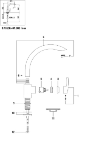 Bild von LAUFEN - AUSLAUF 220MM ZU KÜCHE SURF INOX, Art.Nr. :WI534128441000
