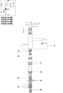 Bild von LAUFEN - AUSLAUF A225MM ZU KÜCHEN TWINPLUS F427, Art.Nr. :WI534132427000
