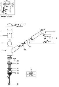 Bild von LAUFEN - AUSZUGBRAUSE CHRO, Art.Nr. :WI539017100000
