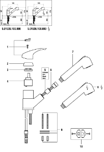 Bild von LAUFEN - AUSZUGBRAUSE CHRO, Art.Nr. :WI539026100000