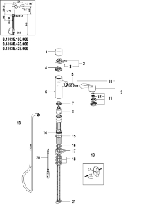 Bild von LAUFEN - AUSZUGBRAUSE CLASS REDESIG SWISSTAP F428, Art.Nr. :WI539047428000