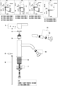 Bild von LAUFEN - SET GELENK-AER-SCHL. M16.5 CAC.TT F428, Art.Nr. :WI559067428000