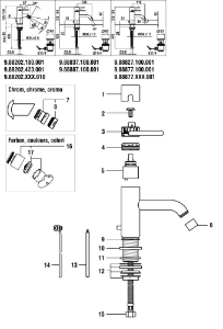 Bild von LAUFEN - BIDET KUGELGELENK CACHÉ M24X1 F462, Art.Nr. :WI559091462000