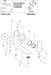 Bild von LAUFEN - DEKORHÜLSE SIMIBOX 2-POINT F428, Art.Nr. :WI562061428