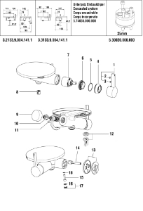 Bild von LAUFEN - UMSTELLKNOPF ZU WANDMISCHER KARTELL CHRO, Art.Nr. :WI569026100