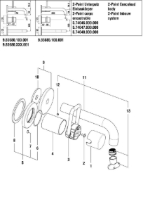 Bild von LAUFEN - MISCHER ROSETTE d72 ZU SBOX 2-POINT F428, Art.Nr. :WI569049428000