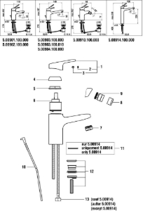 Bild von LAUFEN - HEBEL CITYPRO 48MM E40 LAUFEN CHRO, Art.Nr. :WI570092100600