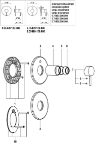 Bild von LAUFEN - HEBEL TWINPLUS d48 E40 S-BOX LAUFEN CHRO, Art.Nr. :WI570106100600