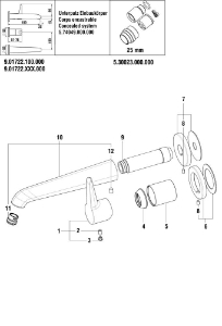 Bild von LAUFEN - HEBEL PURE 25MM 2POINT LAUFEN F428, Art.Nr. :WI570147428600