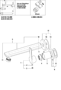 Bild von LAUFEN - HEBEL SWISSTAP LAUFEN d35 CHRO, Art.Nr. :WI570201100660