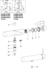 Bild von LAUFEN - HEBEL UMG TWINPLUS SLIM d48 LAUFEN F462, Art.Nr. :WI570208462660