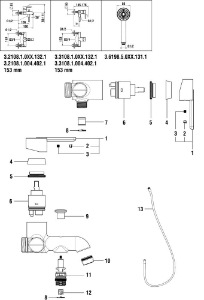Bild von LAUFEN - HEBEL d43,5 LUA LAUFEN F428, Art.Nr. :WI570214428600