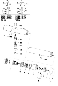 Bild von LAUFEN - TEMPERATURGRIFF SIMIBOX TWINTHERM CHRO, Art.Nr. :WI571021100000