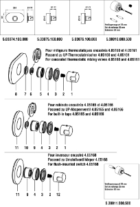 Bild von LAUFEN - UMSTELLER GRIFF THERMOFIT LAUFEN CHRO, Art.Nr. :WI571053100600