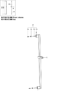 Bild von LAUFEN - GLEITER ZU GLEITSTANGE CITYGLISS CHRO, Art.Nr. :WI573518100000