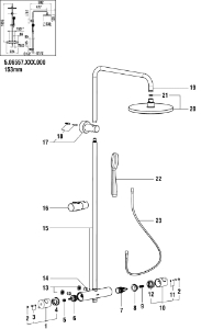 Bild von LAUFEN - ROHRBOGEN KOMPLETT L400MM THERM CHRO, Art.Nr. :WI577190100000