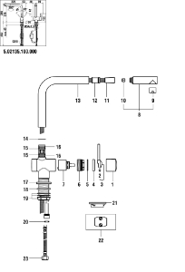 Bild von LAUFEN - ROHRBOGEN ZU SCHWENKAUSLAUF TWIN CHRO, Art.Nr. :WI9155970100001