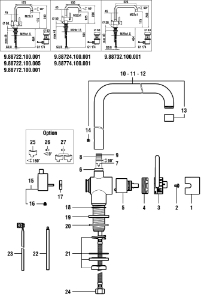 Bild von LAUFEN - GRIFF MIT FÜHRUNG TWIN L=66.5 d42 CHRO, Art.Nr. :WI9156235100002