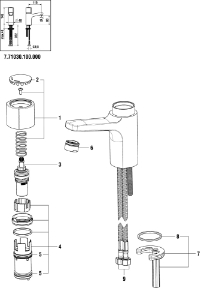 Bild von LAUFEN - PATRONENBASIS CITYTOUCH, Art.Nr. :WI717081000000