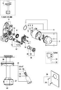 Bild von LAUFEN - ARMATUREN-GEHÄUSE 5-ECK MULTITSTATION, Art.Nr. :WI7421981101
