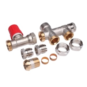 Bild von Danfoss - Steigrohrventil, RA-K mit Bogen, RA-K, Bodenanschluss, Art.Nr. :013G3342