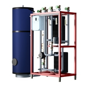 Bild von Danfoss - Trinkwarmwassersystem, TC-DL, 147.0 kW, Reglertyp TWE: ECL 310, 350 L, Art.Nr. :004X1619
