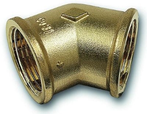 Picture of +GF+ Serie 8000 Gewindefittings Winkel 45° Siliziumbronze, Anmerkung -, Rp 1 1∕4, Art.Nr. :768120007