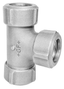 Picture of +GF+ PRIMOFIT T-Stück verzinkt Für Stahlrohr, EPDM, Dim. 1 1∕2, Art.Nr. :775306055
