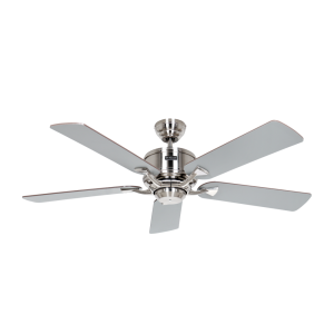 Bild von Helios - DVW EC 130C Deckenventilator mit EC-Motor, DN130mm Chrom gebürstet, inkl. Fernbedienung, Art.Nr. : DVW EC 130C