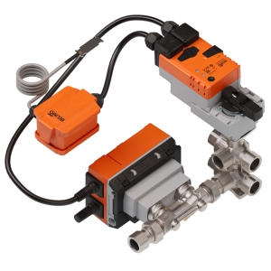 Bild von Belimo Elektr. 6-Weg-PI-RKH EPIV, AC/DC 24 V, BACnet MS/TP, Modbus RTU, MP-Bus, 2...10 V, DN 15, Innengewinde, Rp 1/2", PN 16, ps 1600 kPa, V'nom 1500 l/h, Mediumstemperatur 6...80°C [43...176°F], mit Anlegesensor Feuchte, Kabellänge 2 + 2 m, Art.Nr. :EP015R6+BAC-HHM