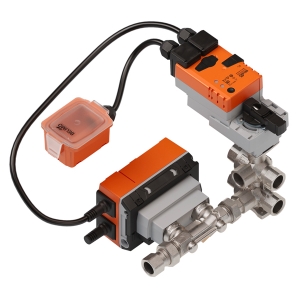 Bild von Belimo Elektr. 6-Weg-PI-RKH EPIV, AC/DC 24 V, BACnet MS/TP, Modbus RTU, MP-Bus, 2...10 V, DN 20, Innengewinde, Rp 3/4", PN 16, ps 1600 kPa, V'nom 2500 l/h, Mediumstemperatur 6...80°C [43...176°F], mit Kondensationsschalter, Kabellänge 2 m, Art.Nr. :EP020R6+BAC-HH1