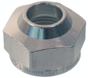 Picture of TKM Überwurfmuttern TKM , für Weichstahl- und Mehrschichtrohre, Messing, Anschlussgewinde M 22, Abmessung mm: 10 x 12, Art.Nr. :10088395