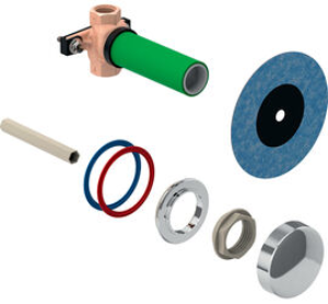 Bild von Geberit Unterputzabsperrventil JRG LegioStop® mit Befestigung: Rp1/2" glanzverchromt, Art.Nr. :602.012.21.2