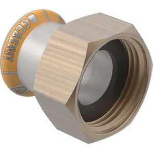 Bild von Geberit Mapress Therm Übergang mit Überwurfmutter: d=28mm, di=20mm, G=1", Art.Nr. :45043