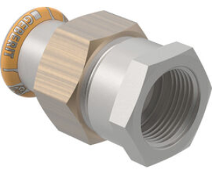 Bild von Geberit Mapress Therm Übergangsverschraubung mit Innengewinde: d=15mm, Rp=1/2", Art.Nr. :45300